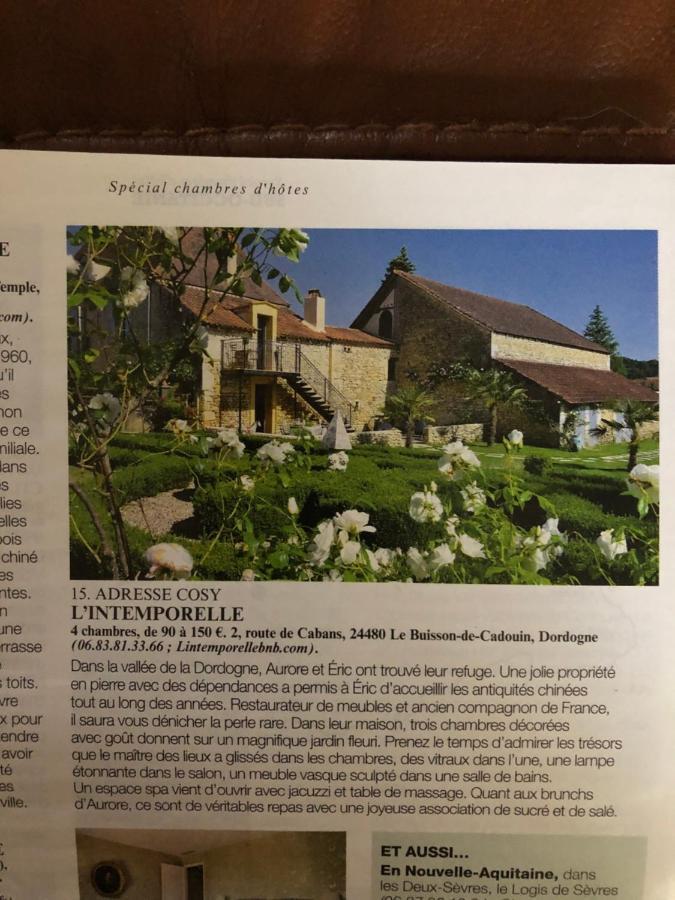 L'Intemporelle B&B Le Buisson-de-Cadouin Bagian luar foto